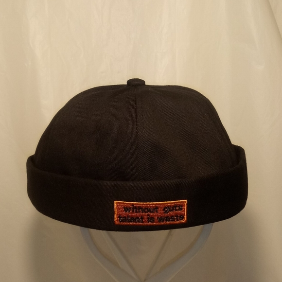 WITHOUT GUTS TALENT IS WASTE ADJUSTABLE DOCKER CAP HAT - Picture 5 of 5